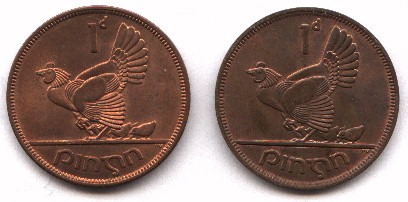 NICE CIRCULATED Ireland Bag 12 X 1960s Irish Coins Half Penny To Half Crown 